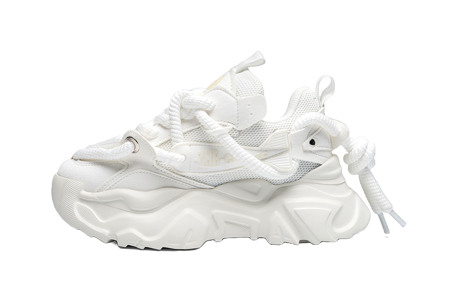 ZHR Flying Fish Model Breathable And Lightweight Low top Chunky Sneakers Unisex 