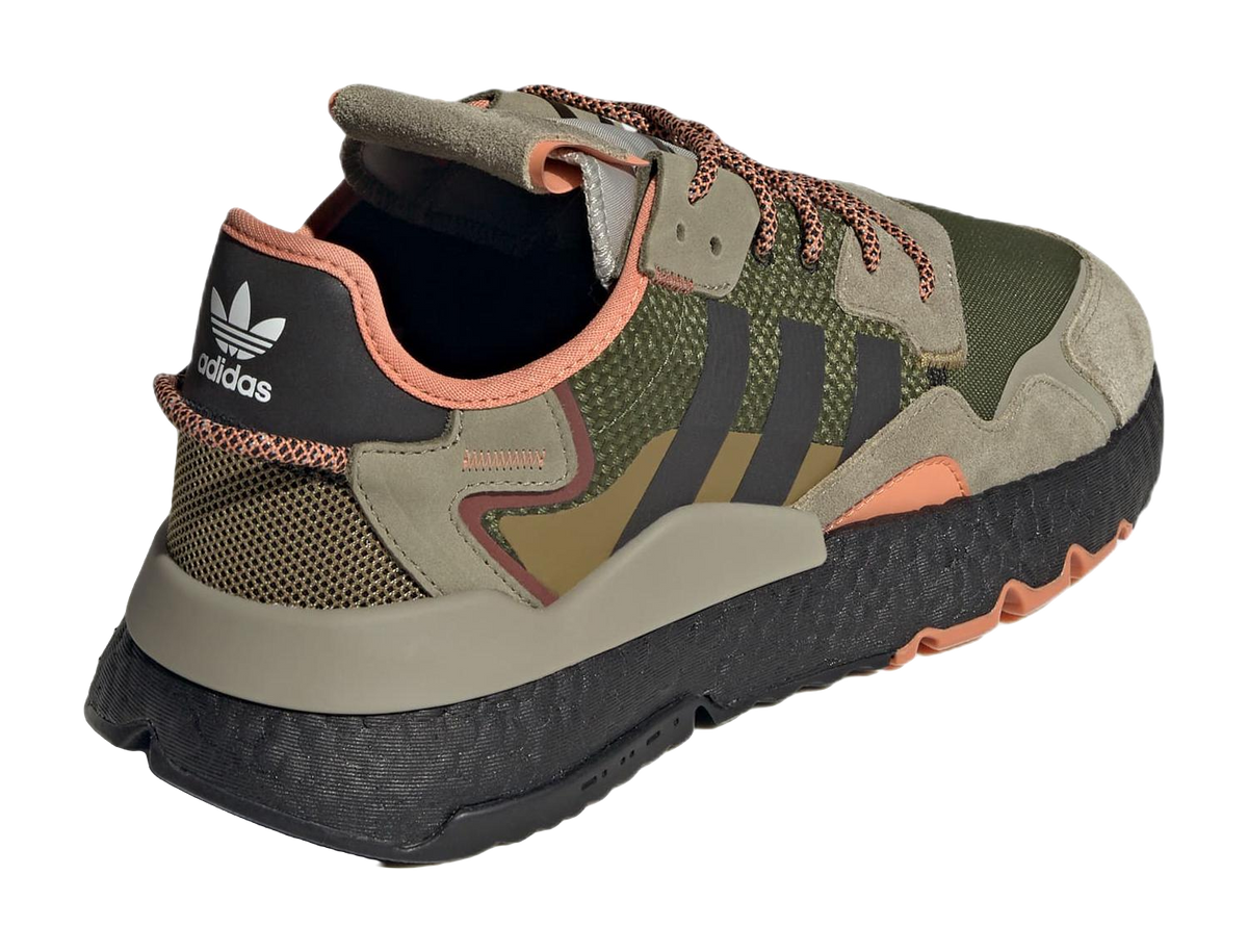 Adidas Nite Jogger Brown Dark Green  vjsneaker.com
