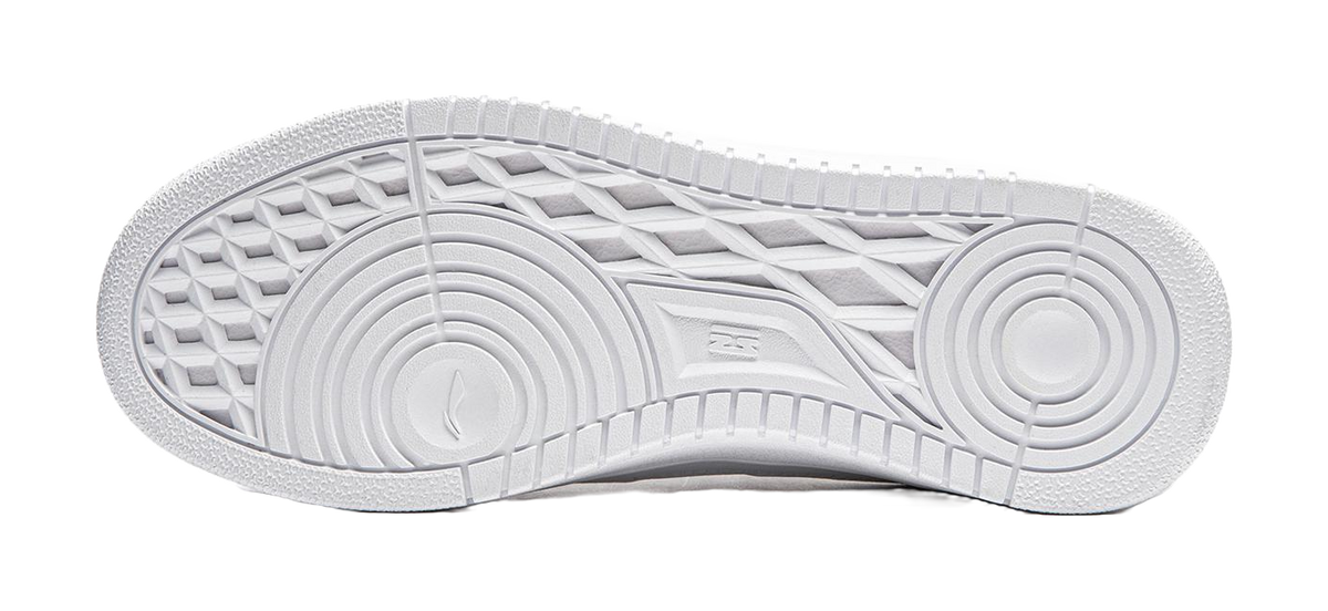 Li Ning Tianji Slip Resistant, Abrasion Resistant, Height Increasing Low top Skateboard Shoes Womens Standard White  VJSNEAKER