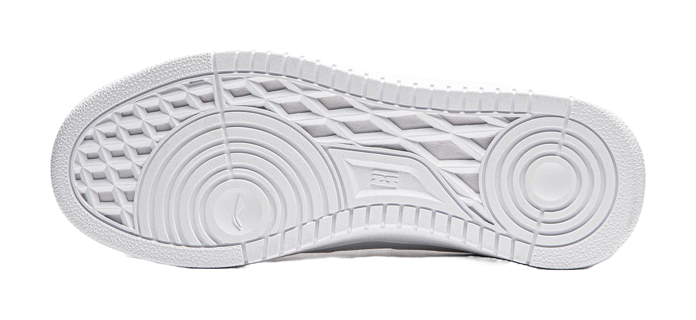 Li Ning Tianji Slip Resistant, Abrasion Resistant, Height Increasing Low top Skateboard Shoes Womens Standard White  VJSNEAKER