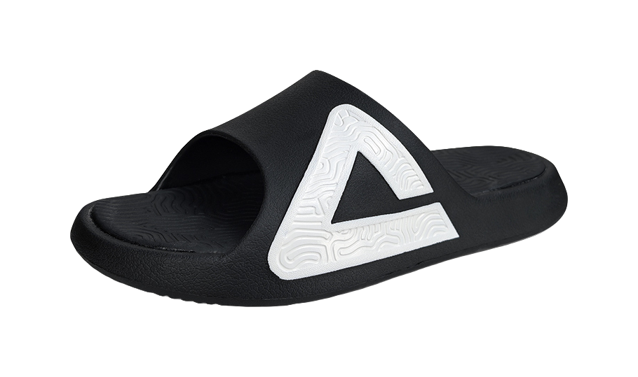 PEAK State Pole Unisex Slides - Graffiti Print, Slip-Resistant & Cushioned Comfort Unisex Black White 