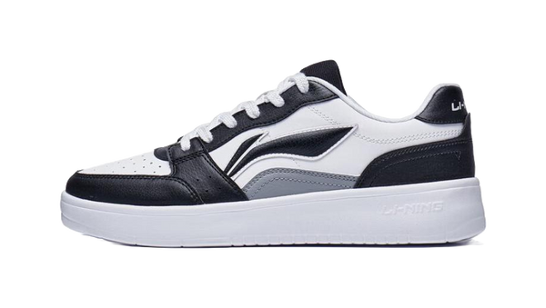 LiNing Acer Truncatum Slip-Resistant Cushioning Wear-Resistant Low-Top Skateboard Shoes Men's White Black 