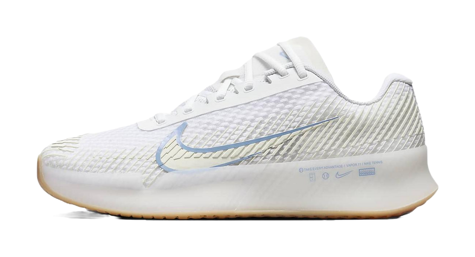 Nike Court Air Zoom Vapor 11 White Light Blue Womens  vjsneaker.com