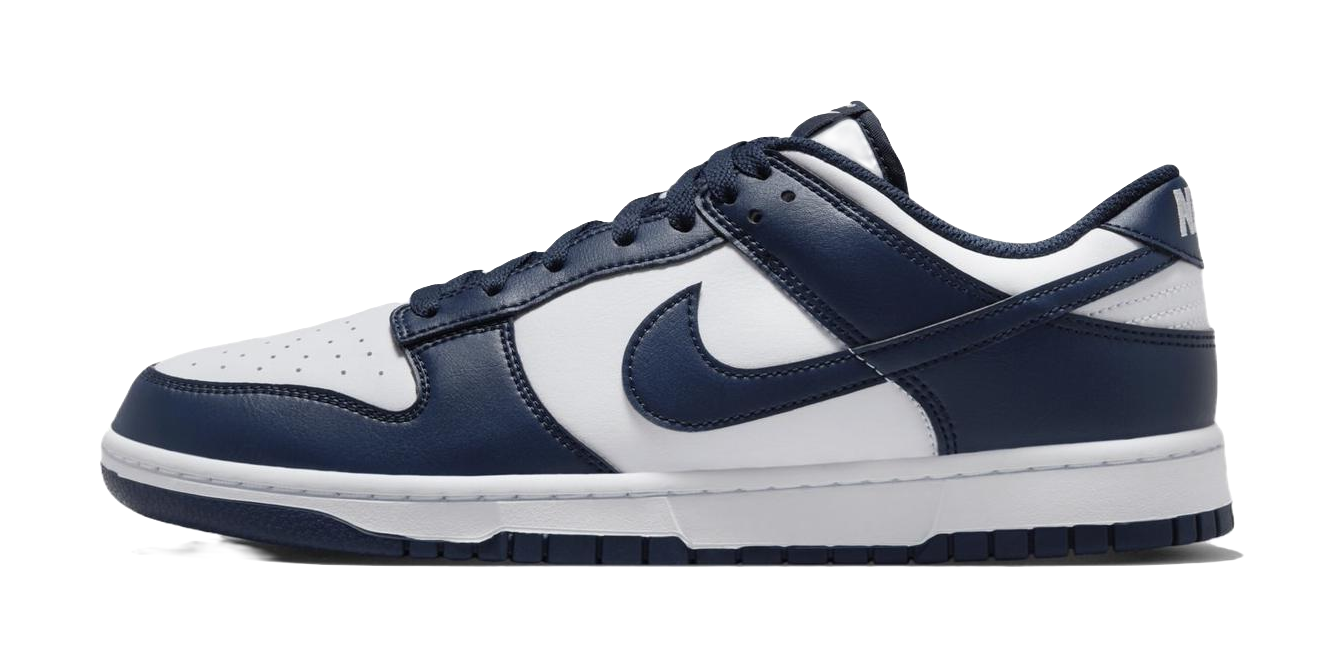 Nike Dunk Low White Midnight Navy  VJSNEAKER