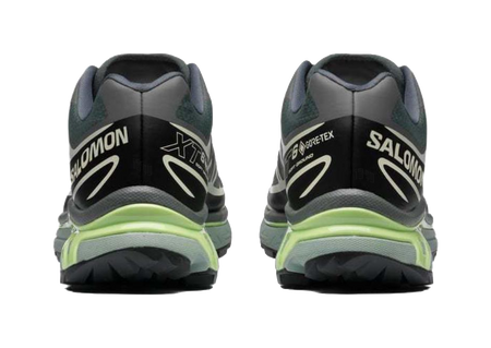 SALOMON XT 6 Waterproof Low Top Running Shoes Unisex Urban Gray Black Lime Cream  vjsneaker.com