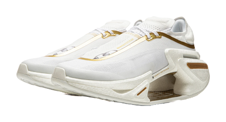 Li Ning Shadow 3.0 Cushioning Rebound Low top Running Shoes Unisex White Gold  VJsneaker