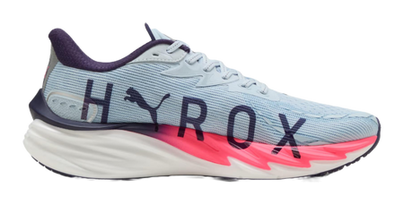 Hyrox x PUMA Velocity NITRO 4 Comfortable Abrasion Resistant Breathable Support Rebound Running Shoes Mens Blue Pink  vjsneaker.com