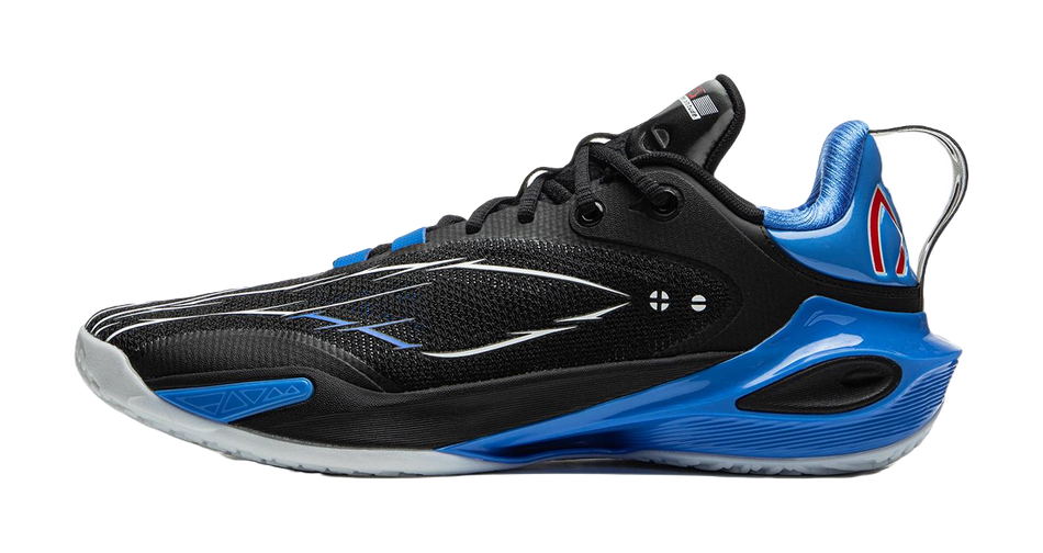 LiNing Flash Strike 11 Supportive And Elastic Low top Basketball Shoes Mens Blue Black  VJSNEAKER