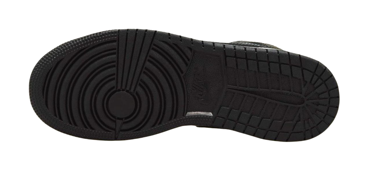 Jordan Air Jordan 1 Abrasion Resistant Mid Top Childrens Basketball Shoes Black  VJSNEAKER