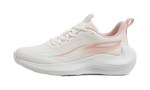 HUANQIU Running Shoes Women's Low top White Pink 