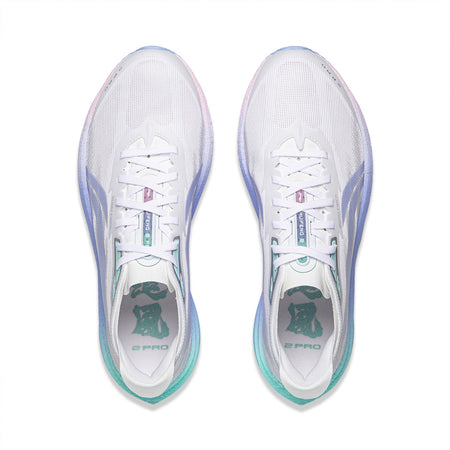 Li Ning Wind Chaser Pro 2 White Blue ARPW009-12 - Running Shoes Unisex White/Blue  vjsneaker.com