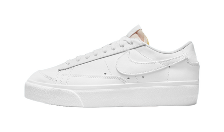 Nike Blazer Low Platform Triple White Womens  vjsneaker.com