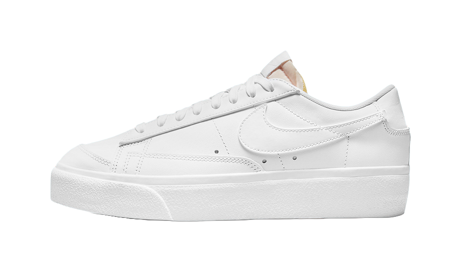 Nike Blazer Low Platform Triple White Womens  vjsneaker.com