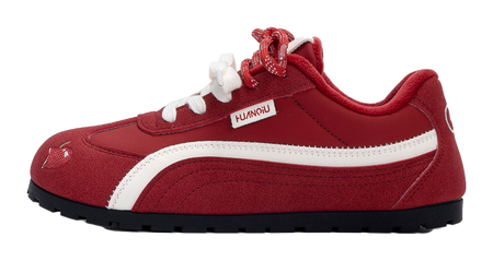 HUANQIU Synthetic Leather Coverage Height Increasing Abrasion Resistant Lightweight Low top Casual Shoes Womens  VJSNEAKER