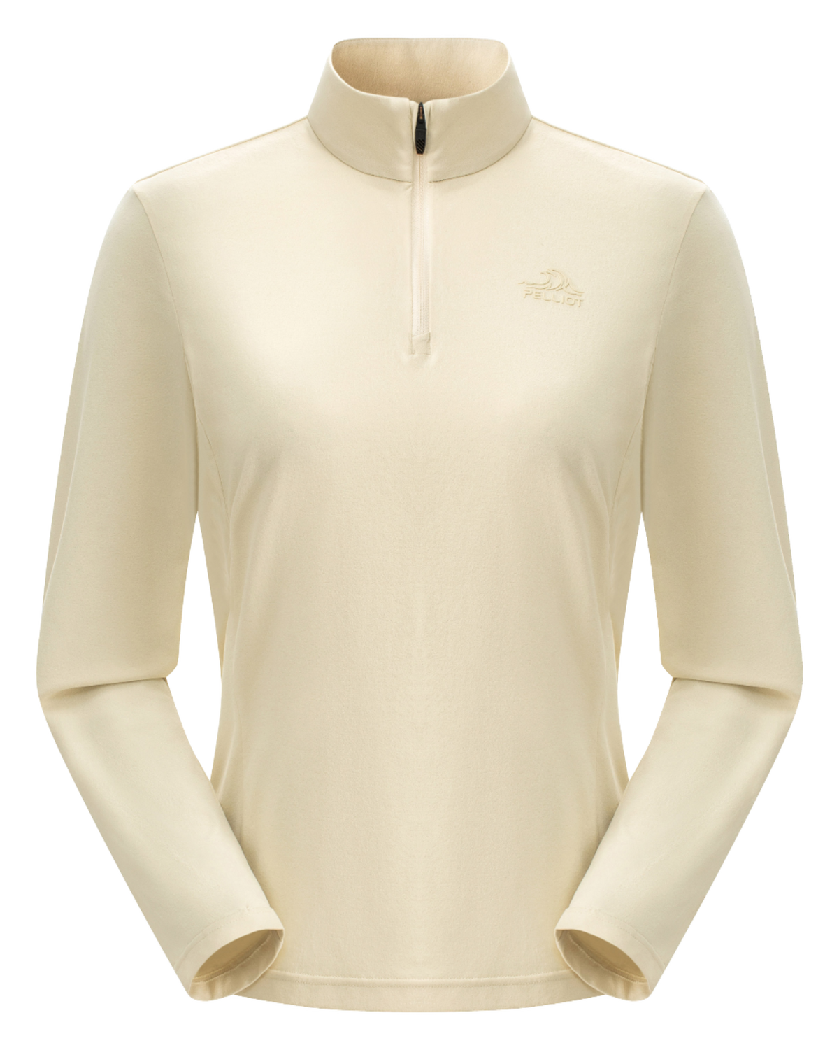 Boxi and PELLIOT outdoor sports antibacterial fabric, quick drying, comfortable, soft, wrinkle resistant stand collar, slim fit, hiking, hiking, running, breathable, fashionable, versatile, long sleeved hoodie, base coat, T-shirt for women  vjsneaker.com