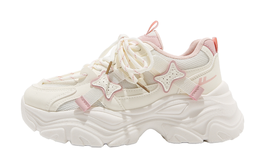 Warrior Cushioning, Abrasion Resistant, Breathable, Lightweight Low top Chunky Sneakers Women's 