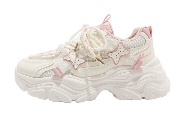 Warrior Cushioning, Abrasion Resistant, Breathable, Lightweight Low top Chunky Sneakers Women's 