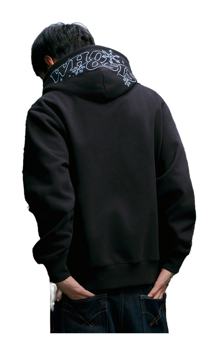 WHOOSIS Gradient Sparkling 3D Snowflake Print with Velvet Hoodie Hoodie Hoodie Unisex  vjsneaker.com