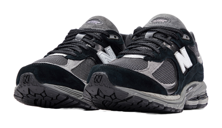 New Balance 2002R Black Dark Grey White  vjsneaker.com