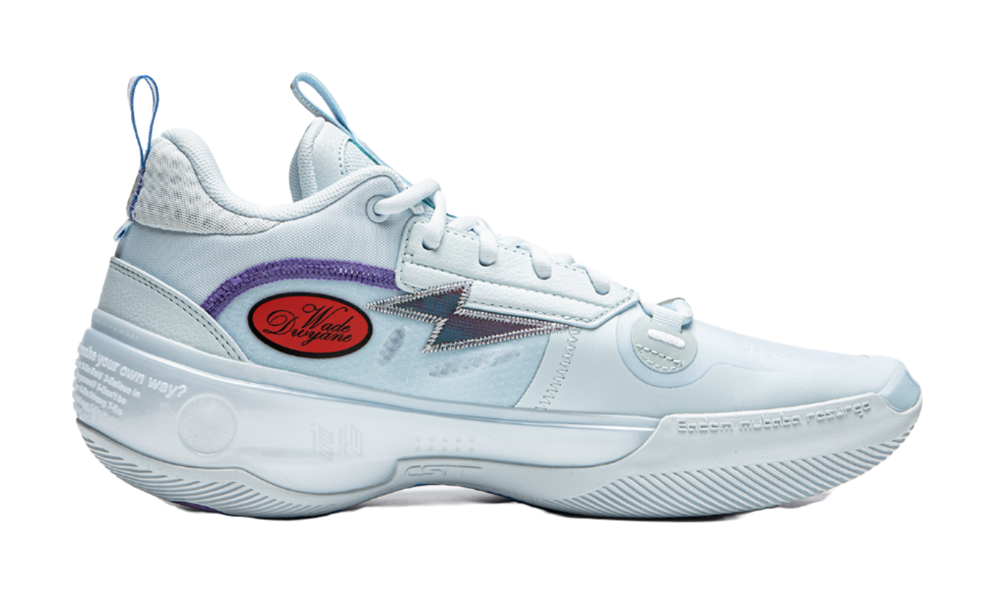 LiNing WOW 10 Way Of Wade 10 Slip Resistant Abrasion Resistant Low top Basketball Shoes Mens Light Blue  VJSNEAKER