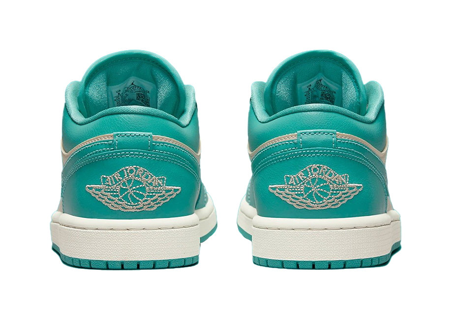 Air Jordan 1 Low Tropical Teal Sandy Beige Womens  vjsneaker.com