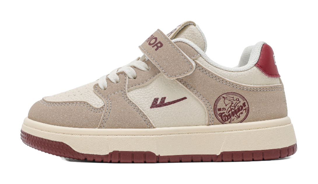 Warrior Boys Athletic Shoes Aj Breathable Lightweight Cushioning Low top Skateboard Shoes Kids 