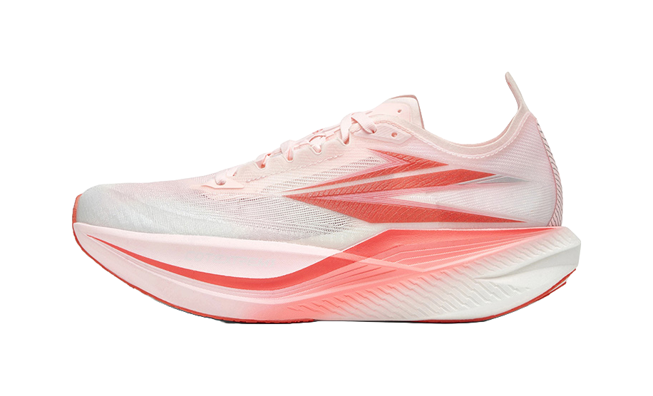 361 ° Flying Flame Dual Environment Chasing Clouds Midsole Permeable Technology Racing Marathon Training Race Physical Test Comfortable Sports Shock Absorbent Wear resistant Breathable Anti slip Low cut Running Shoes for Men and Women Sunset Coral C