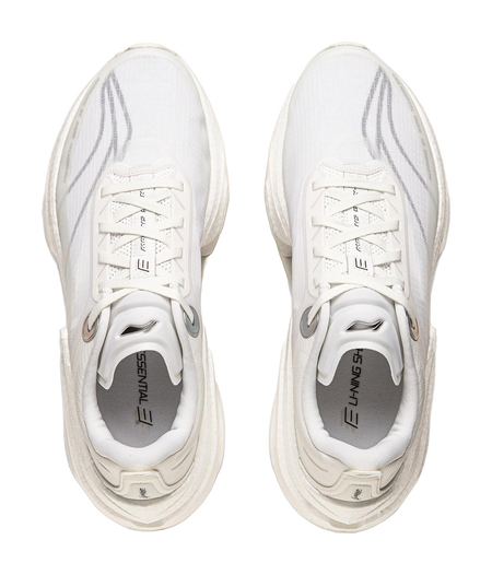 Li Ning Shadow 3 Essential Cushioning Support Rebound Low top Casual Running Shoes Mens Ivory  VJsneaker