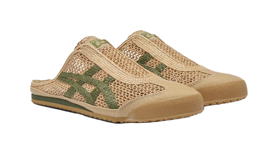 Asics Onitsuka Tiger Mexico 66 Sabot Beige Green  vjsneaker.com