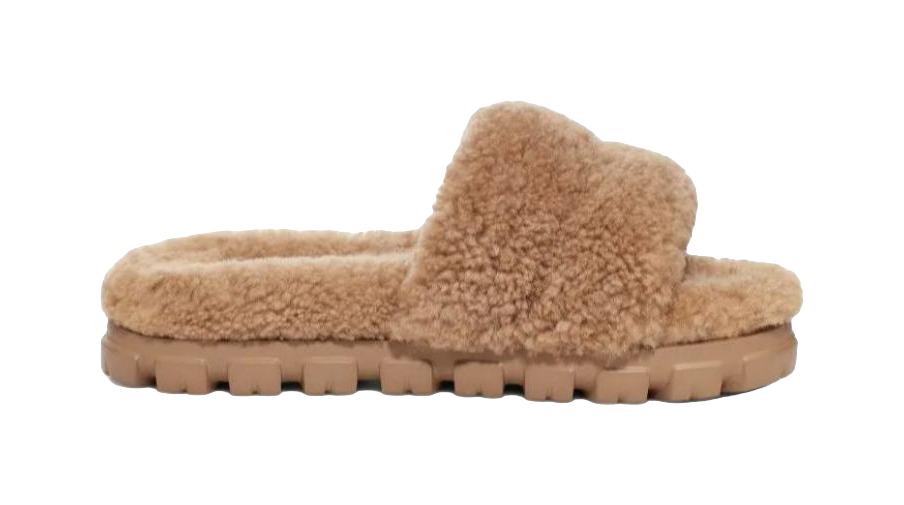 UGG Cozetta Curly Slide Chestnut Womens  vjsneaker.com