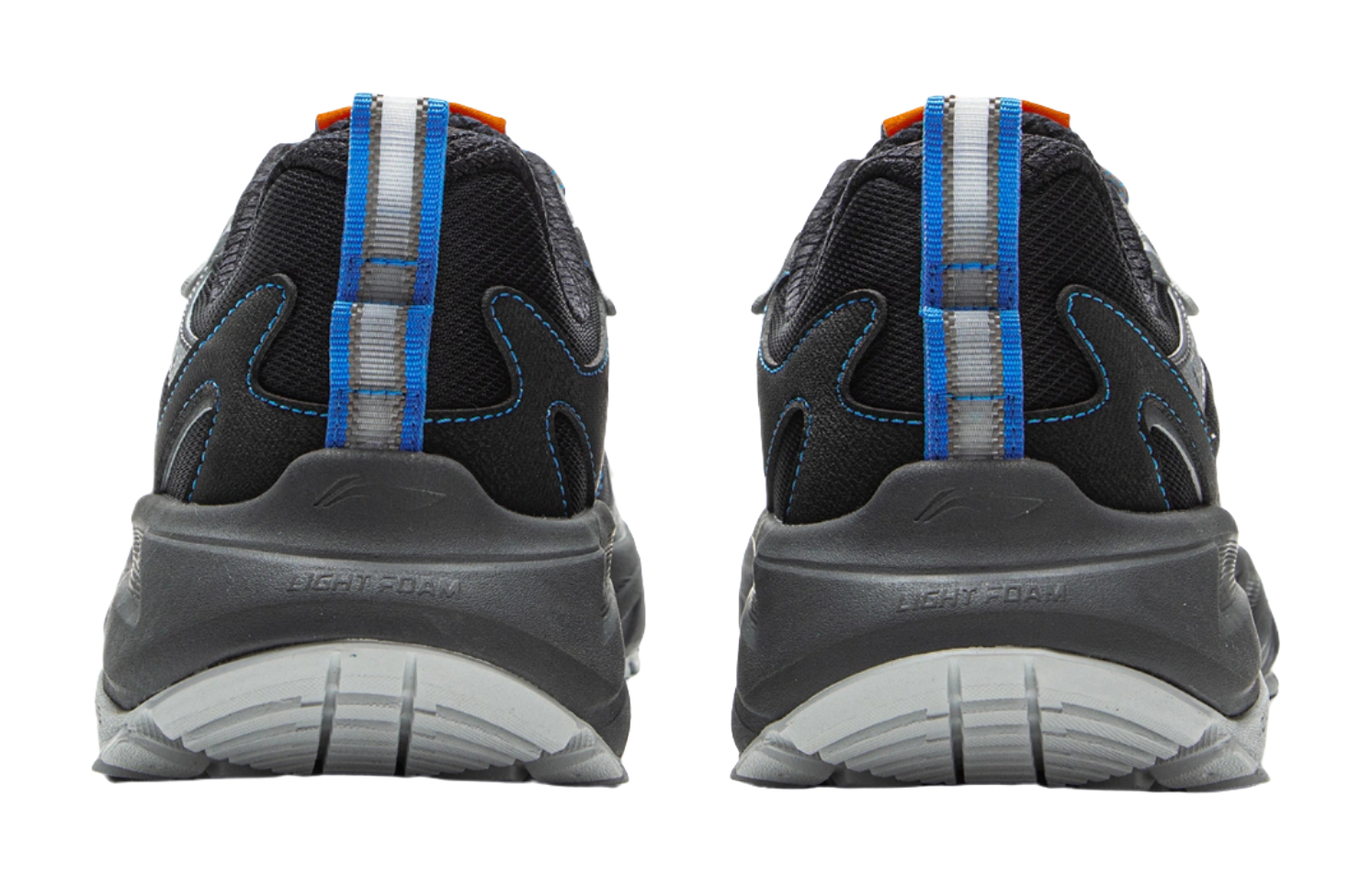 Li Ning Children's Outdoor Synthetic Leather Fashion, Leisure, Versatile, Simple Children's Outdoor Shoes Black and Grey Unisex  VJSNEAKER