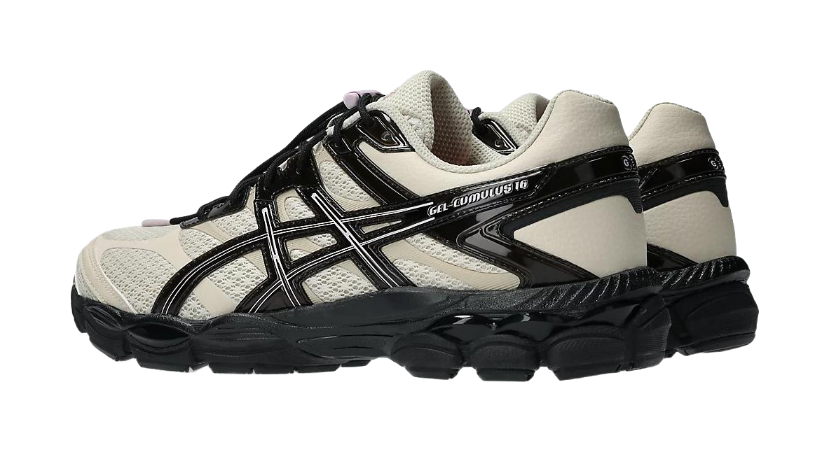 FINESSE x ASICS Gel Cumulus 16 Running Shoes Unisex White Black  vjsneaker.com