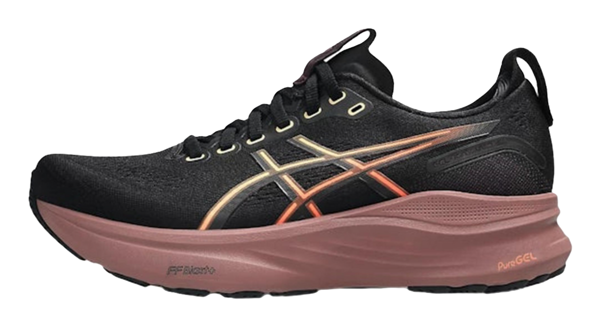 Asics GEL KAYANO 32 Abrasion Resistant Low Top Running Shoes Womens Black Purple Pink  vjsneaker.com