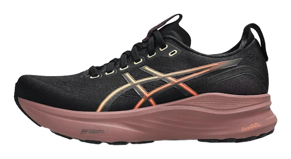 Asics GEL KAYANO 32 Abrasion Resistant Low Top Running Shoes Womens Black Purple Pink  vjsneaker.com
