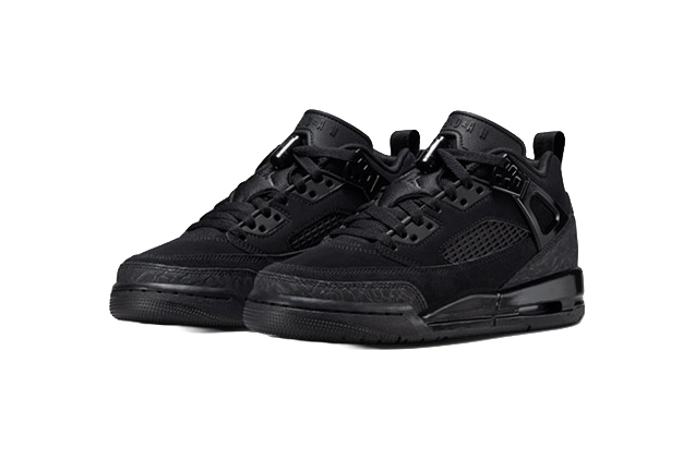 Jordan Spizike Slip Resistant Abrasion Resistant Low top Childrens Basketball Shoes Black Unisex  vjsneaker.com