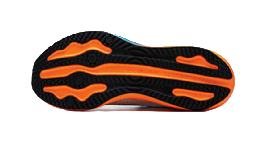 LINING YOUNG Running Slip Resistant Cushioning Abrasion Resistant Breathable Low top Kids' Running Shoes White Orange 