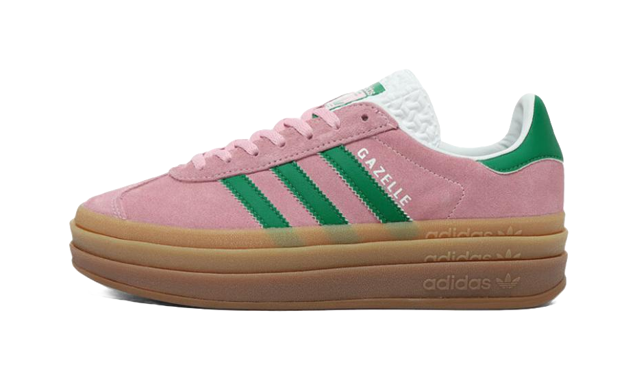 Adidas Wmns Gazelle Bold True Pink Green Womens  vjsneaker.com