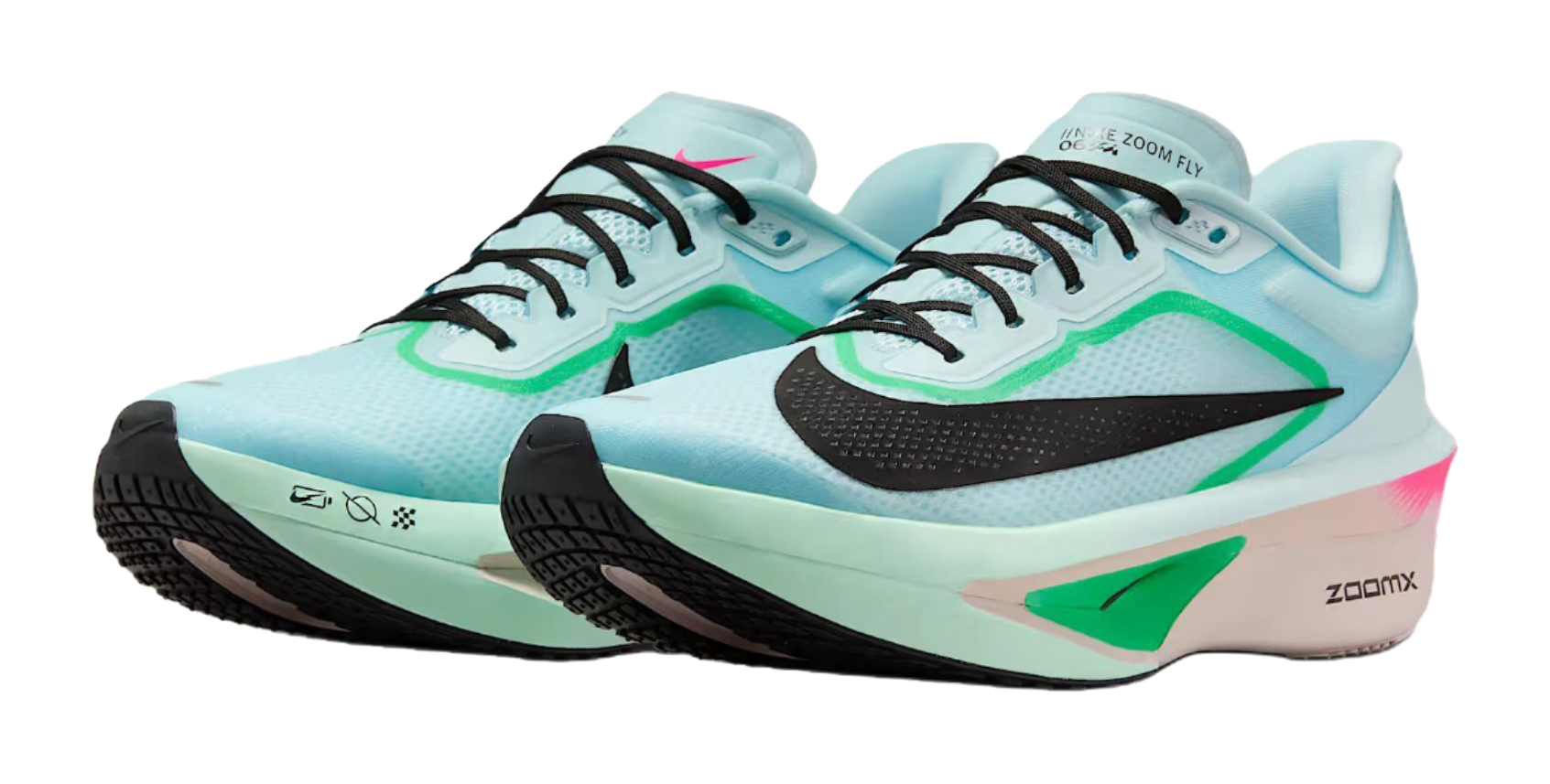 Nike Zoom Fly 6 Abrasion Resistant Low top Casual Running Shoes Mens Blue  vjsneaker.com