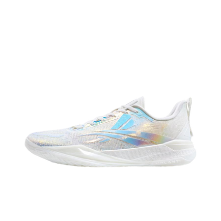 Volanti 911 Rocket Air unisex basketball shoes in mercury white with blue accents