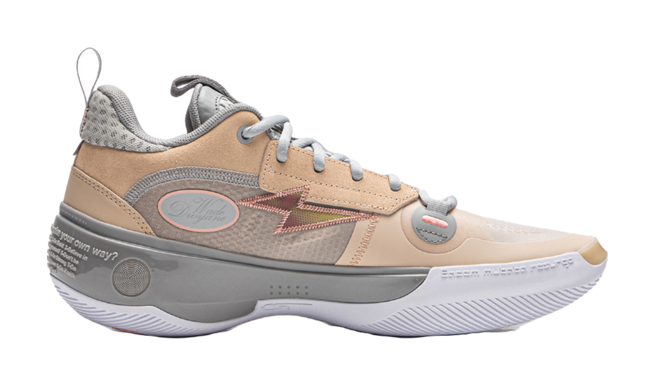 LiNing WOW 10 Way Of Wade 10 Slip Resistant Abrasion Resistant Low top Basketball Shoes Mens Sandy Umber  VJSNEAKER