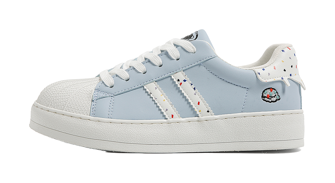 HUANQIU Abrasion Resistant Lightweight Slip Resistant Low top Skateboard Shoes Women's 