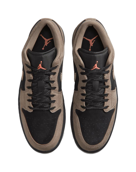 Jordan Air Jordan 1 Low top Vintage Basketball Shoes Unisex Brown Black  vjsneaker.com