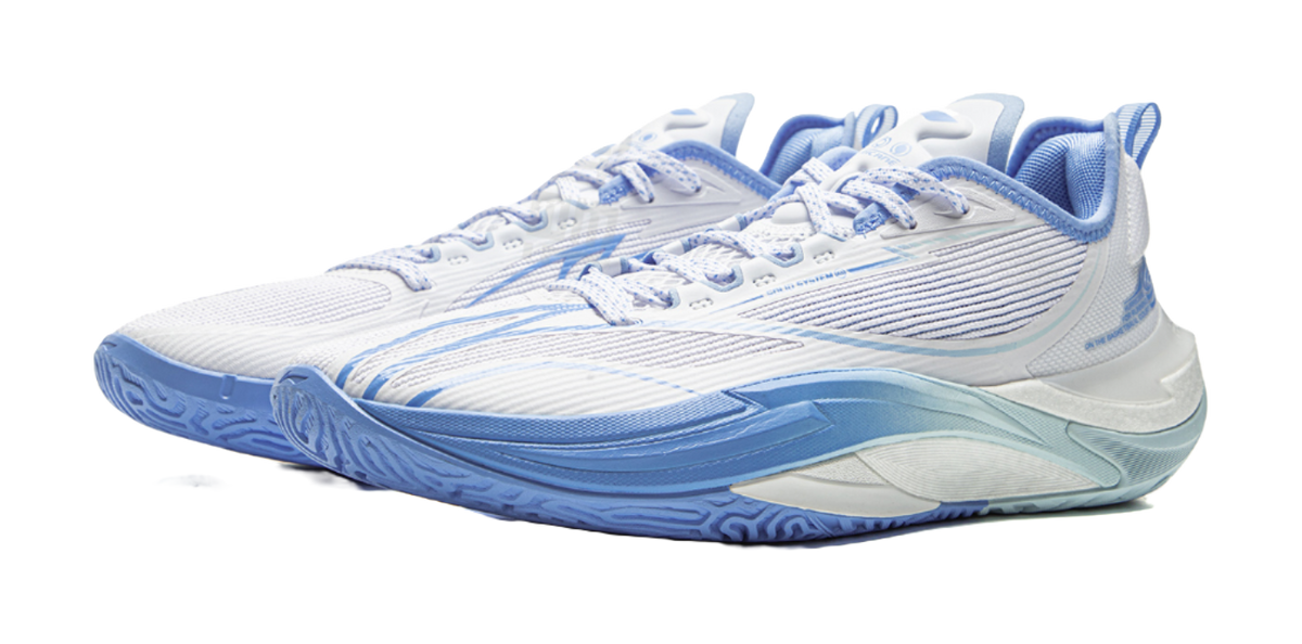 LiNing Cushioning, Slip Resistant, Abrasion Resistant, Rebound Grip Low Top Basketball Shoes Mens Standard White  VJSNEAKER