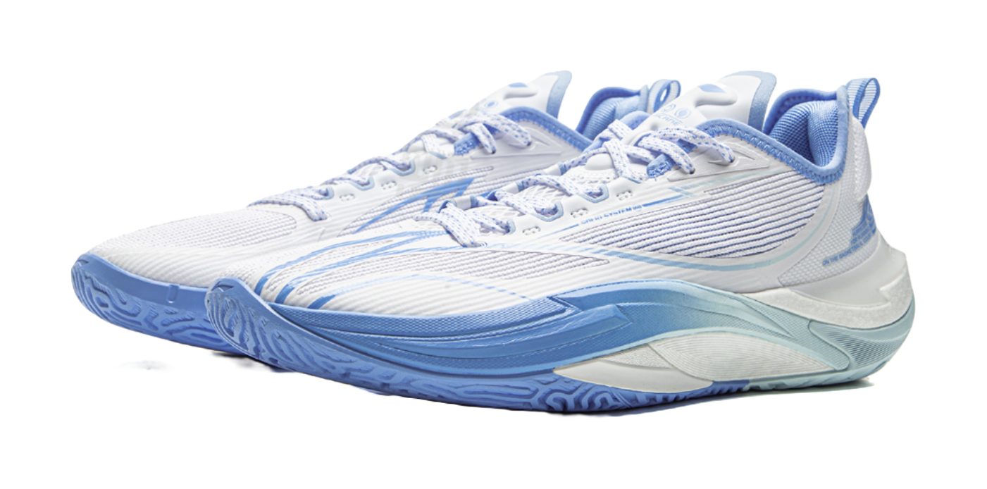 LiNing Cushioning, Slip Resistant, Abrasion Resistant, Rebound Grip Low Top Basketball Shoes Mens Standard White  VJSNEAKER