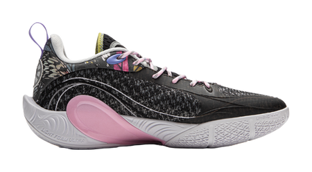 LiNing DLO1 Cushioning Slip Resistant Abrasion Resistant Lightweight Rebound Grip Low top Basketball Shoes Mens Black  VJSNEAKER