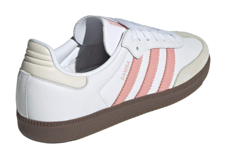 Samba Womens Adidas Originals Og White Wonder Mauve  vjsneaker.com