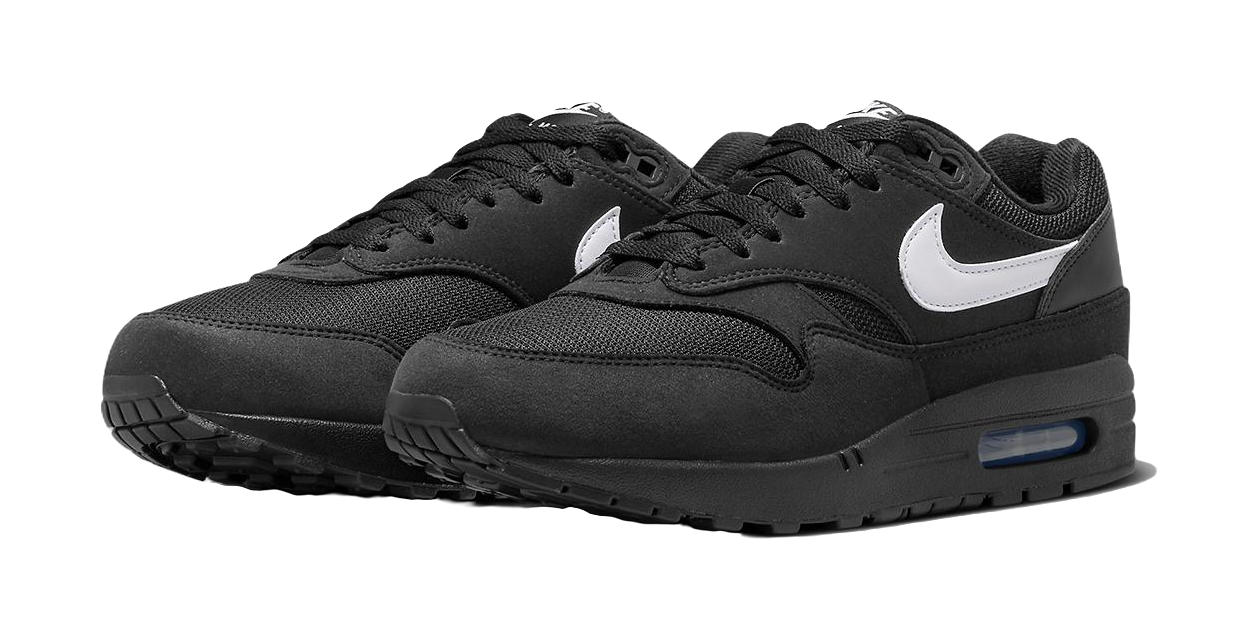 Nike Air Max 1 Black White Swoosh  vjsneaker.com