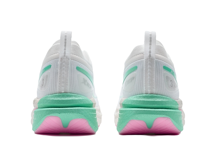 XTEP One Piece Molding 3 Running Shoes Women's Low top Neon Cherry Pink/Macaque Green 