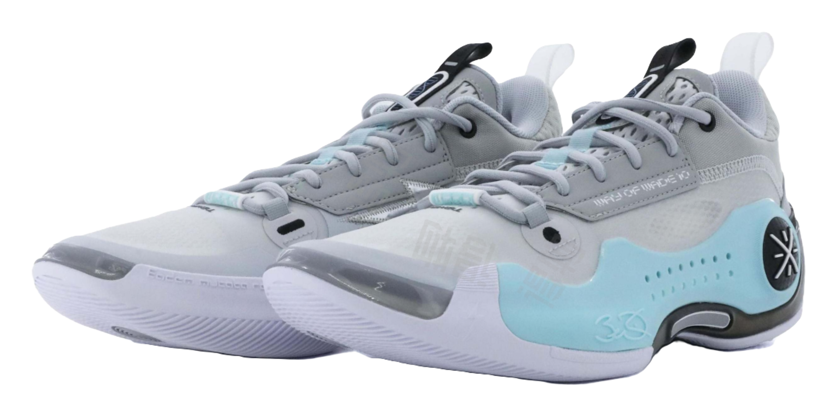 LiNing Non-slip Wear-resistant Shock Absorption Low-Top Basketball Shoes Mens Blue  VJSNEAKER