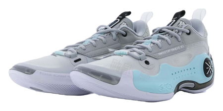 LiNing Non-slip Wear-resistant Shock Absorption Low-Top Basketball Shoes Mens Blue  VJSNEAKER